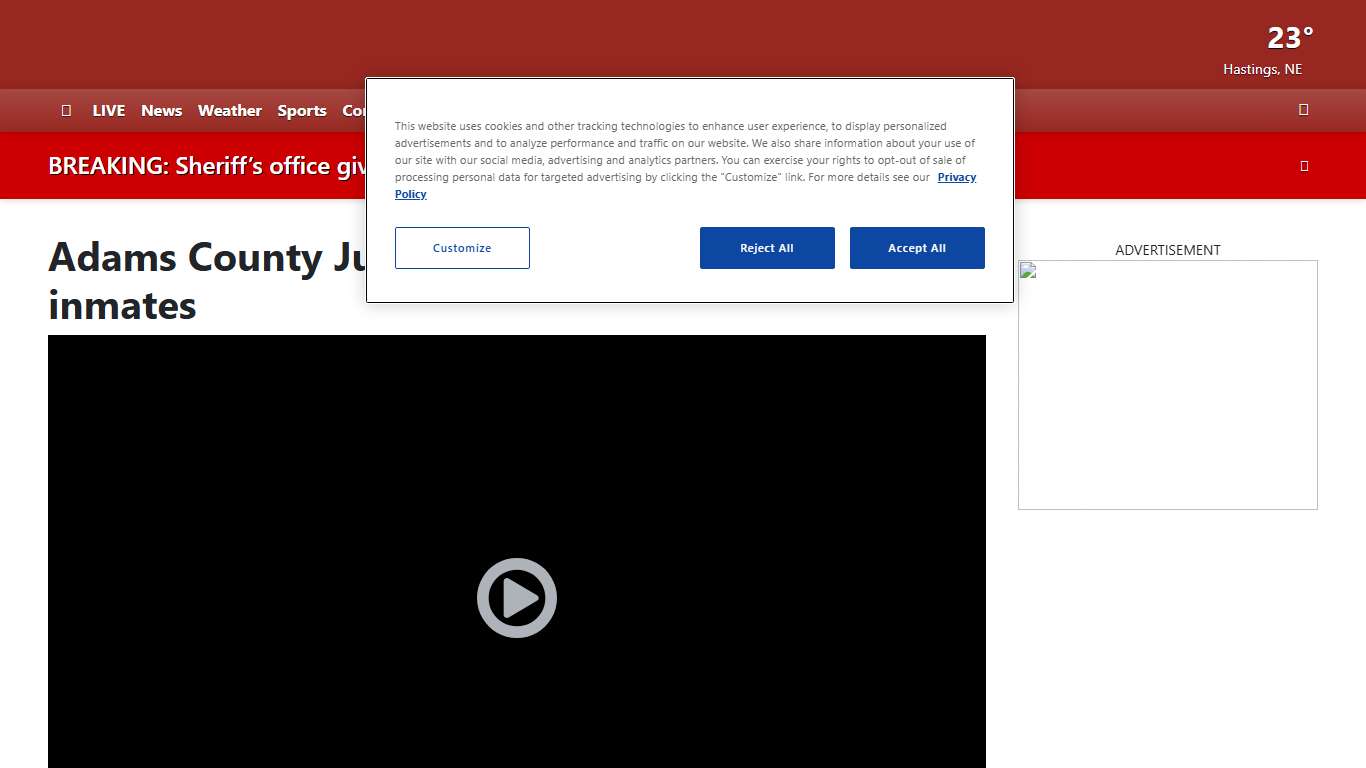 Adams County Justice Center now houses inmates