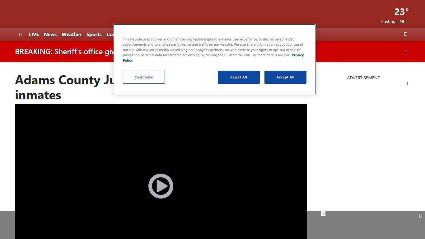 Adams County Justice Center now houses inmates