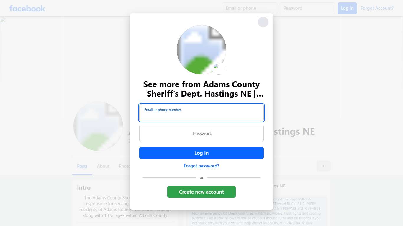 Adams County Sheriff's Dept. Hastings NE Hastings NE Facebook